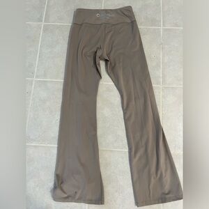 calvin klein performance woman beige flared leggings with small slits